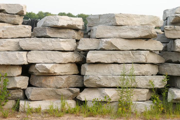 Cloud Gray Limestone Outcropping