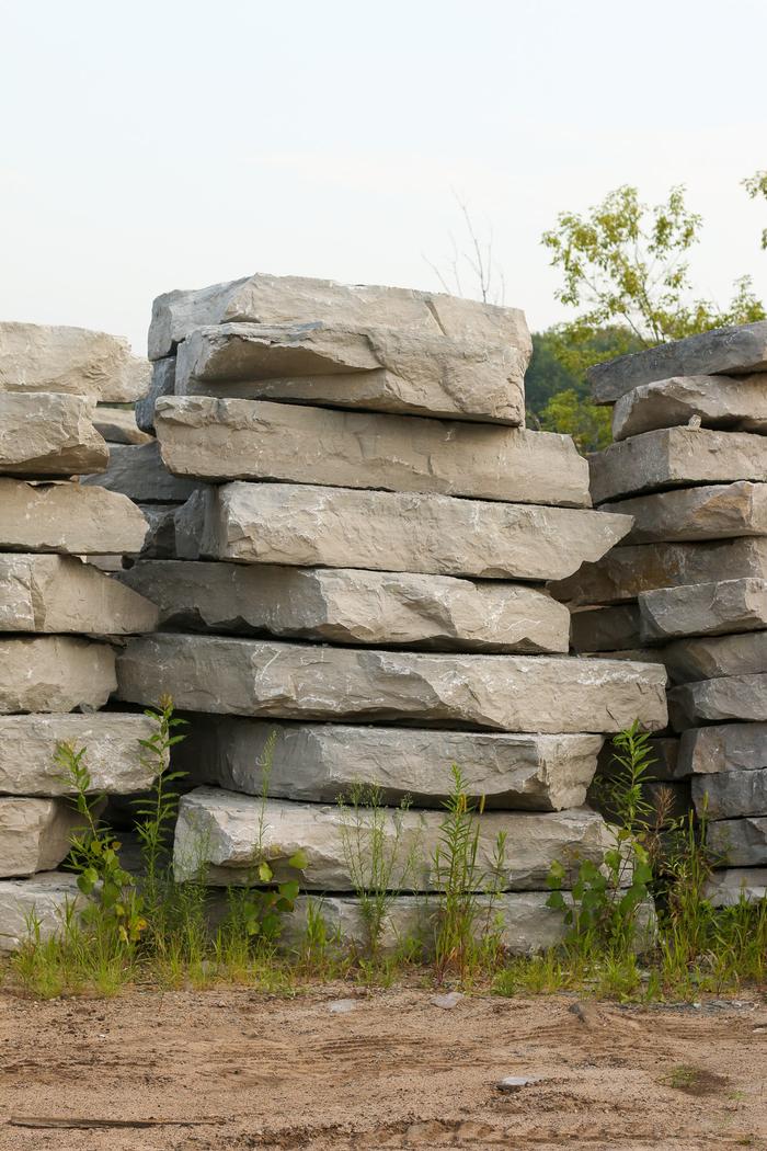 Cloud Gray Limestone Outcropping
