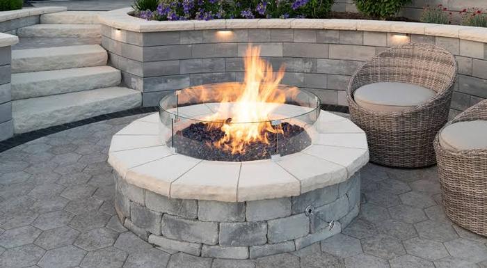Unilock Ledgestone Fire Pit